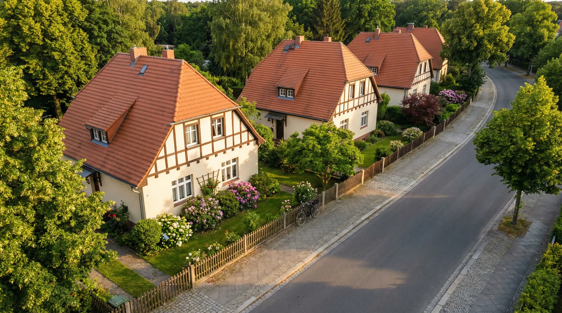 Wohngebiet in Berlin Kaulsdorf mit gepflegten Einfamilienhäusern