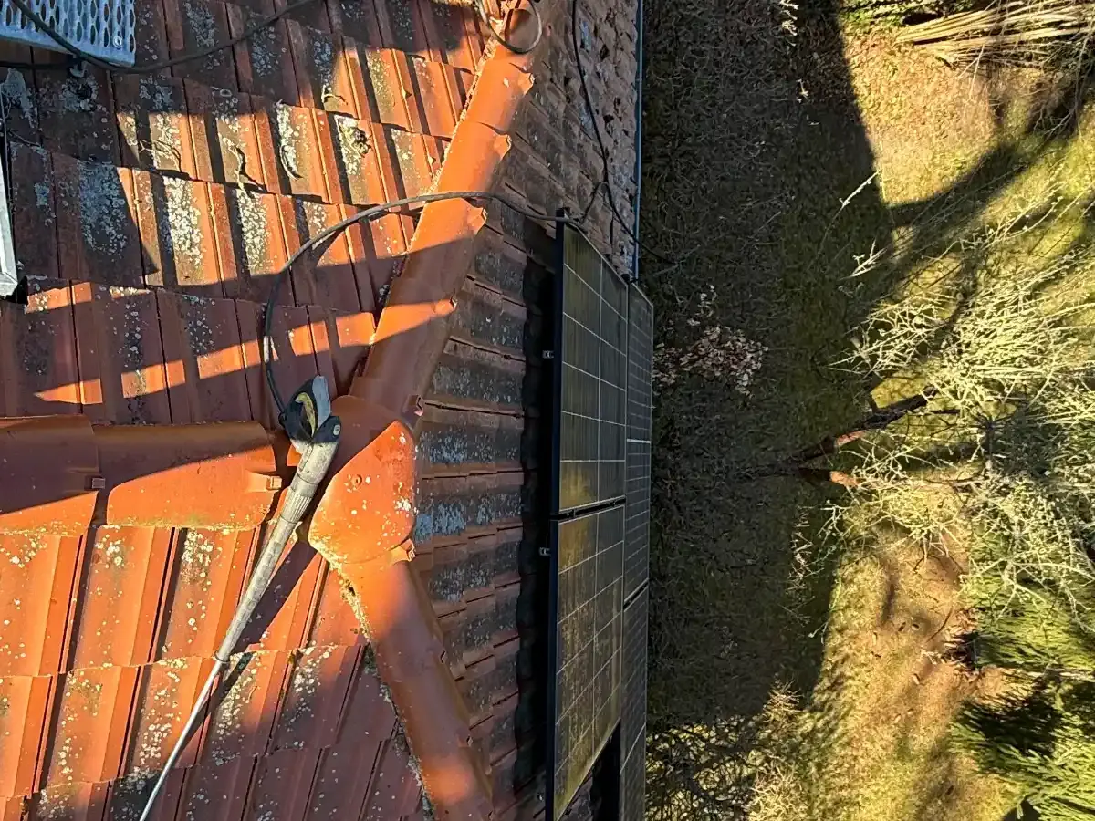 Tonziegelreinigung Hochdruck